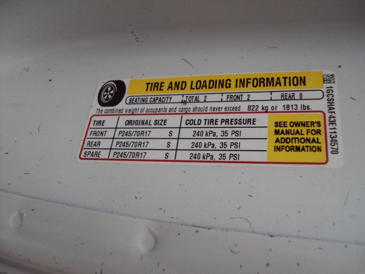 Chevrolet Express Cargo Van AWD 1500 135" 2014