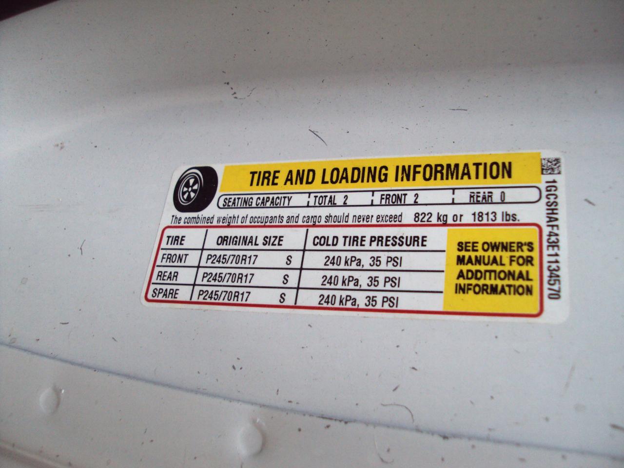 Chevrolet Express Cargo Van AWD 1500 135" 2014