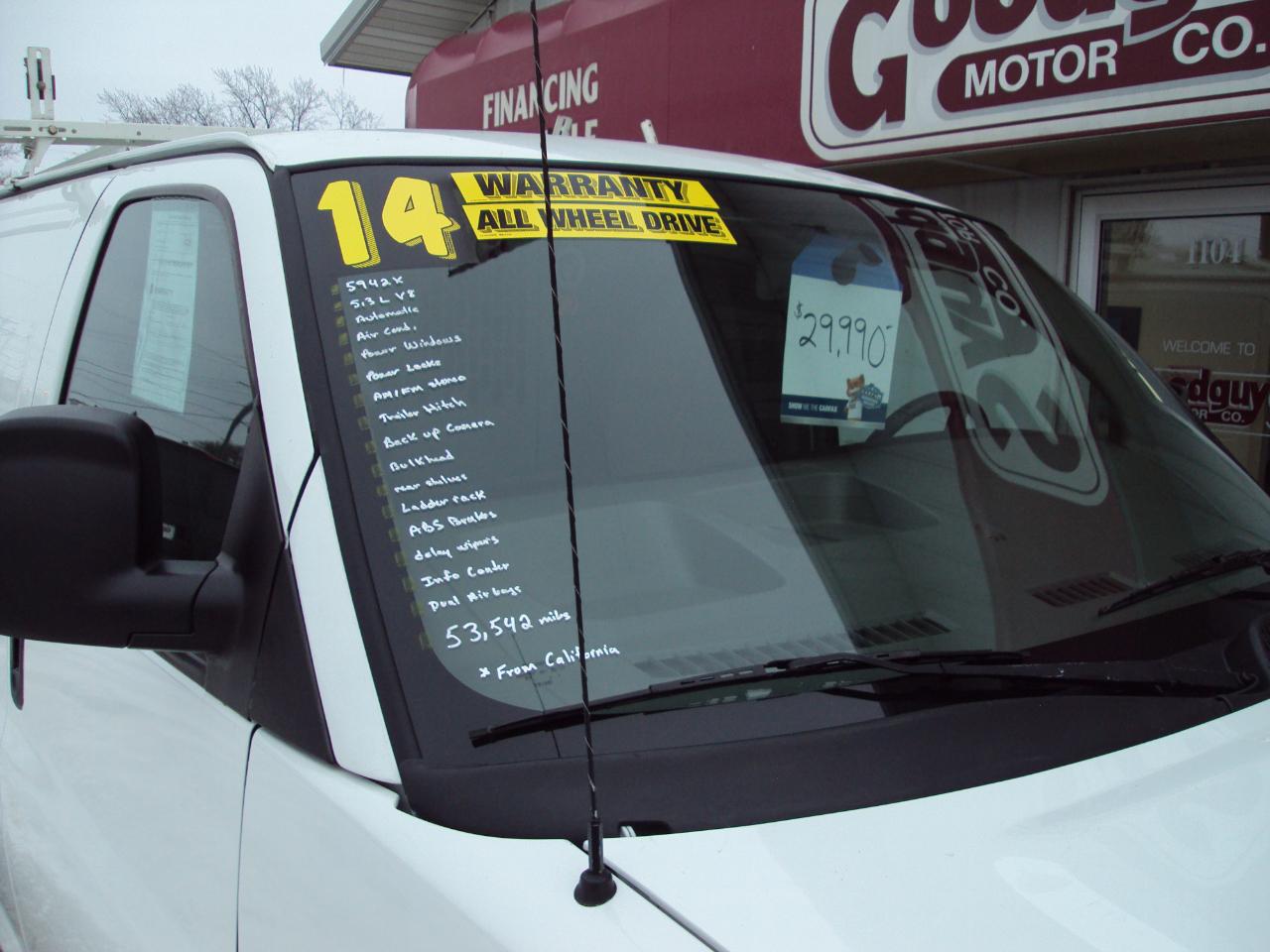 Chevrolet Express Cargo Van AWD 1500 135" 2014