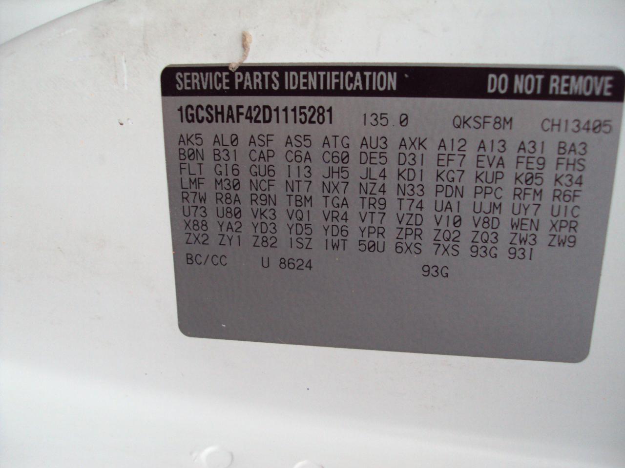 Chevrolet Express Cargo Van AWD 1500 135" 2013