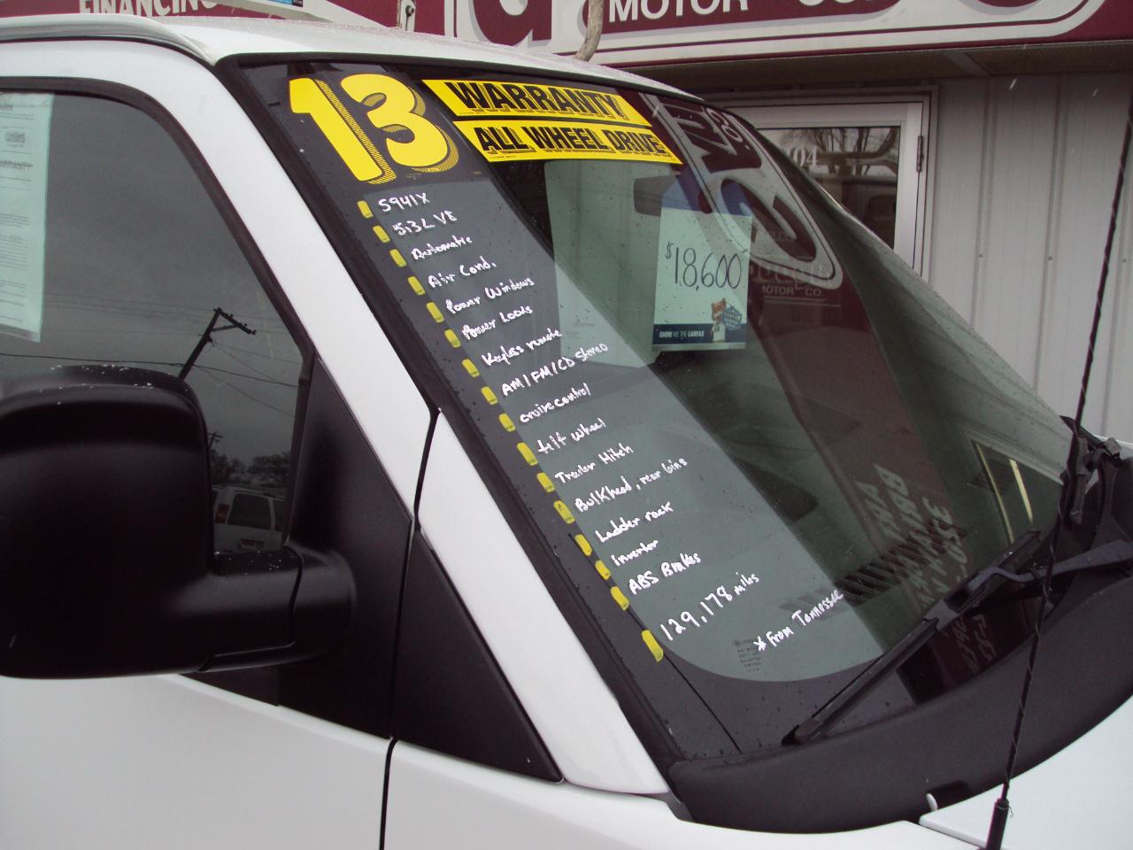 Chevrolet Express Cargo Van AWD 1500 135" 2013