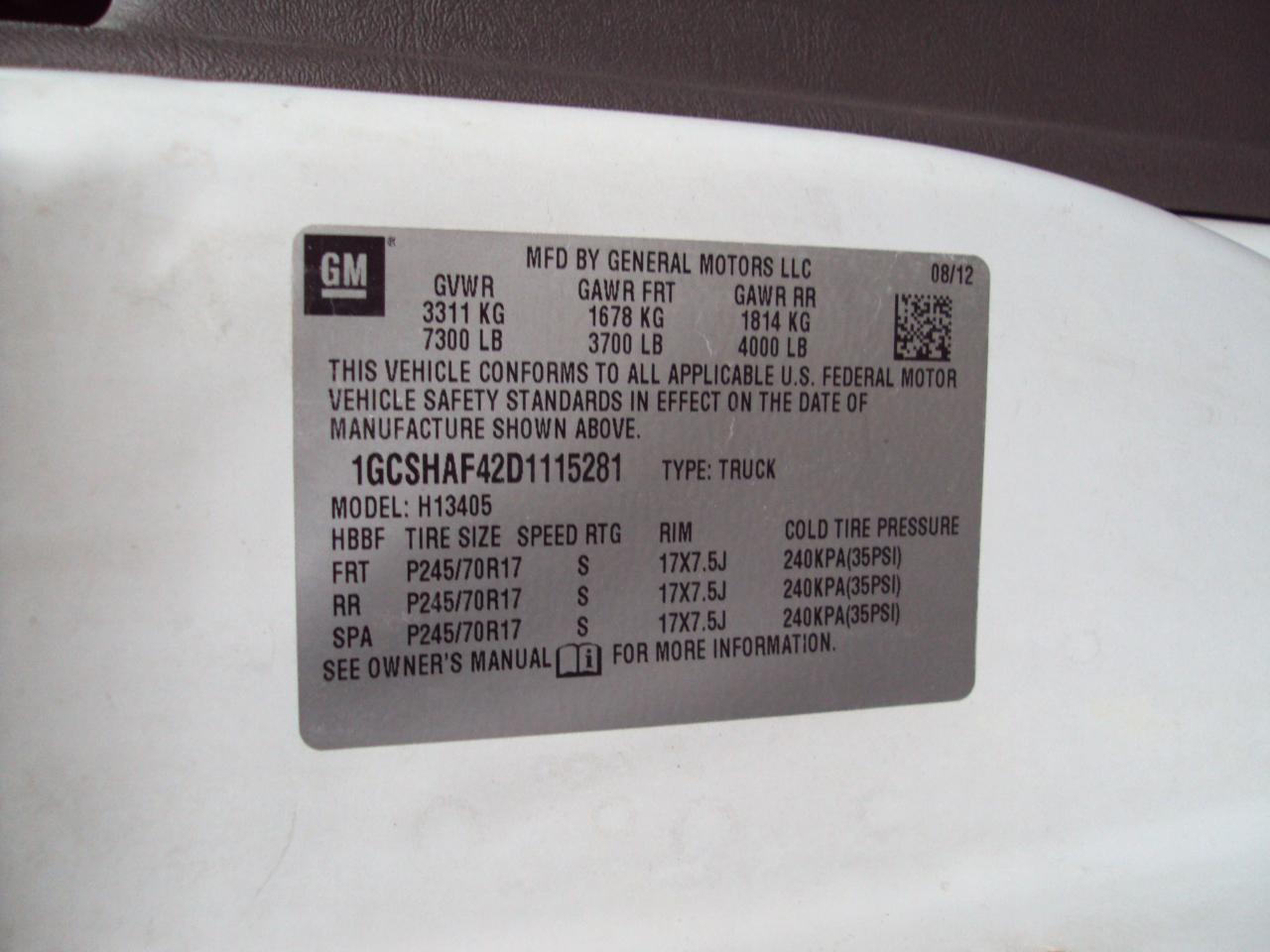 Chevrolet Express Cargo Van AWD 1500 135" 2013