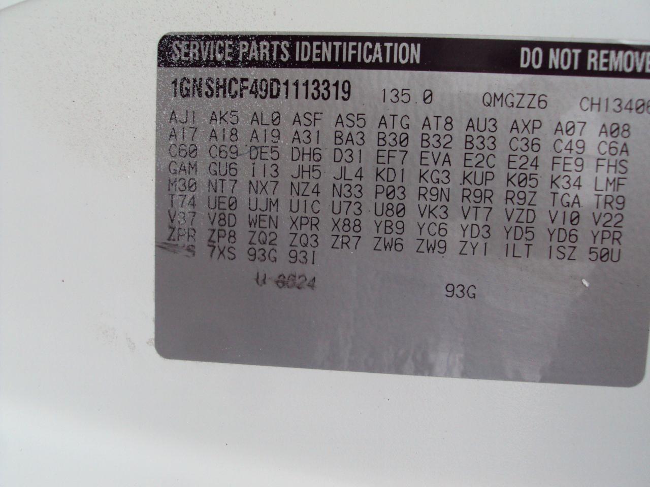 Chevrolet Express Passenger AWD 1500 135" LT 2013