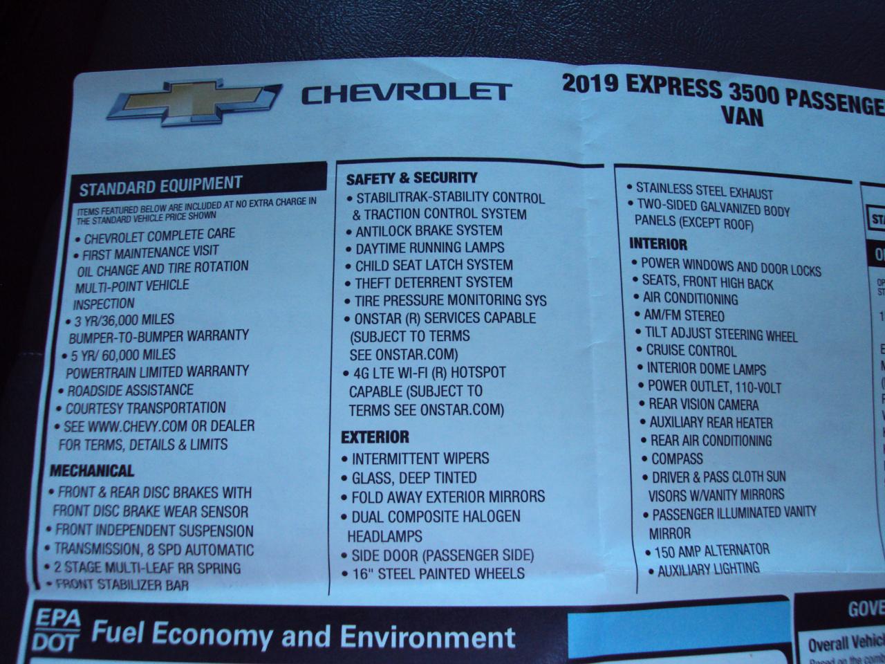 Chevrolet Express Passenger  2019