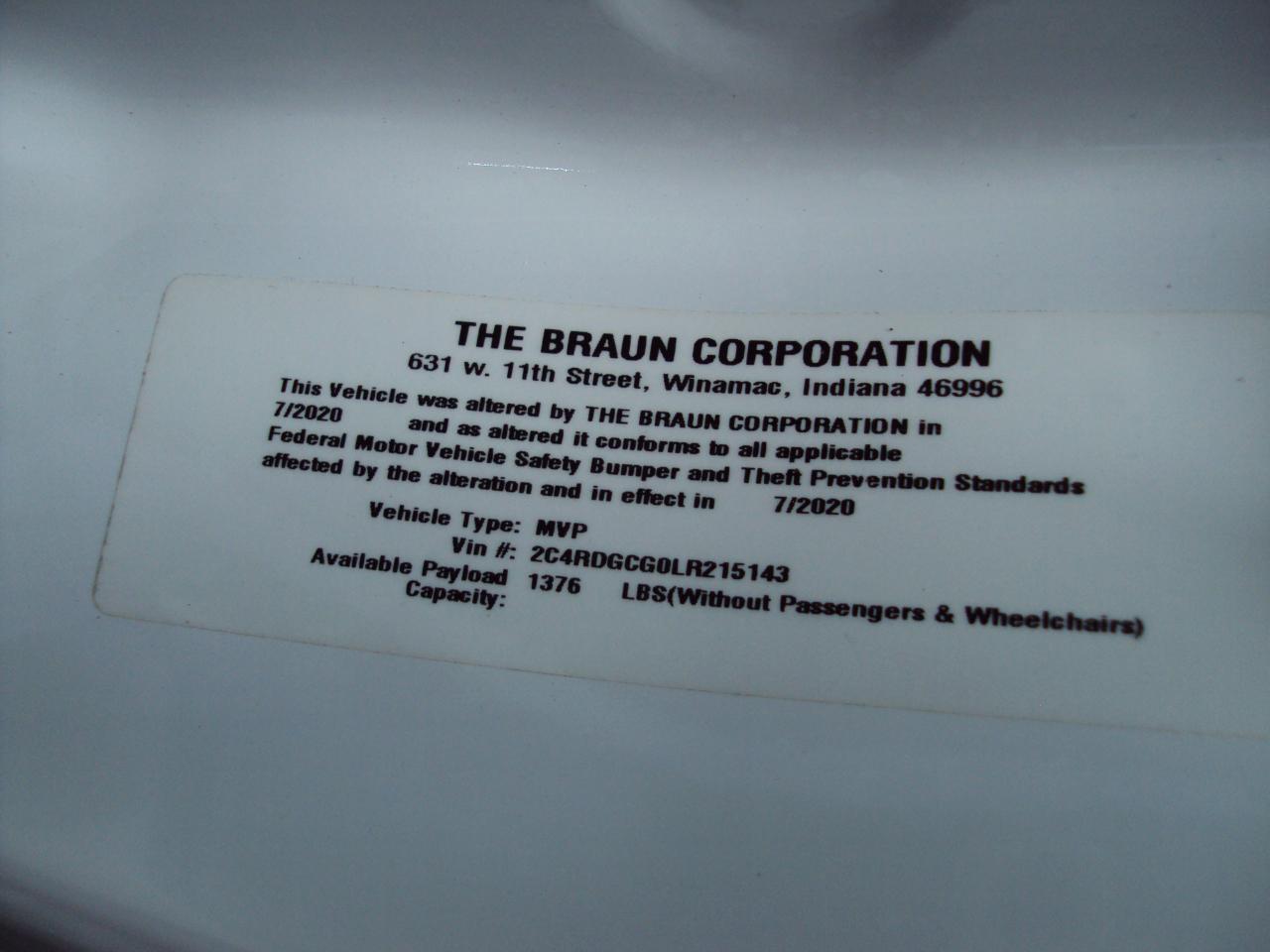 Dodge Grand Caravan  2020