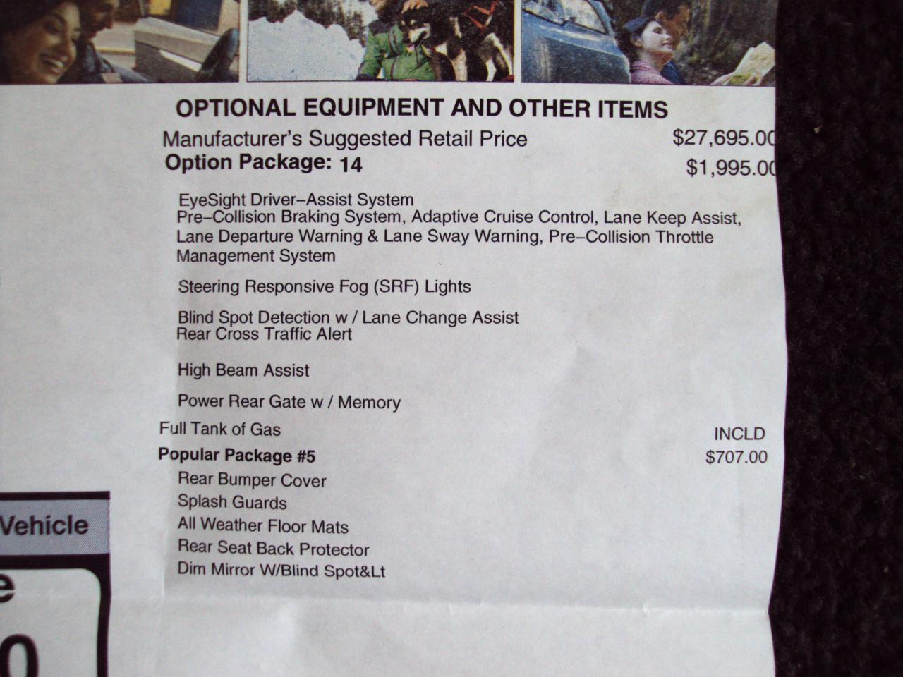 Subaru Outback 2.5i Premium 2017