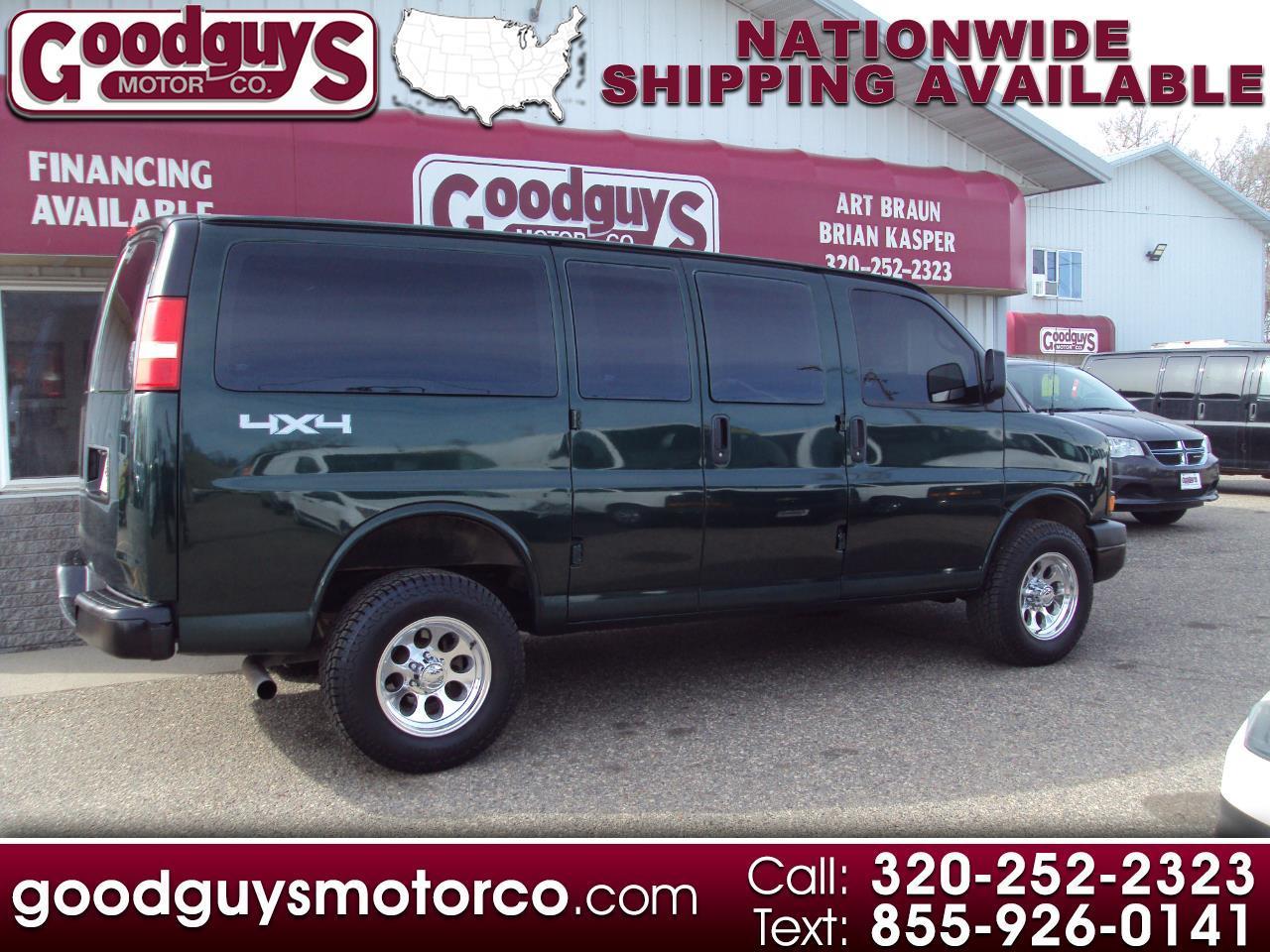 2013 Chevrolet Express Cargo Van 4X4 1500 135" window cargo van