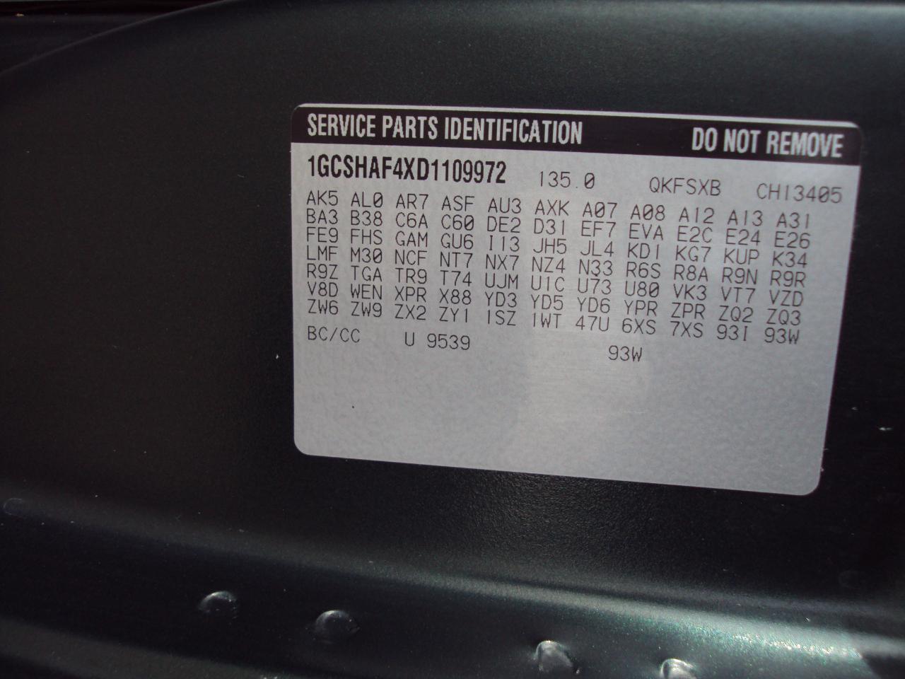 Chevrolet Express Cargo Van  2013