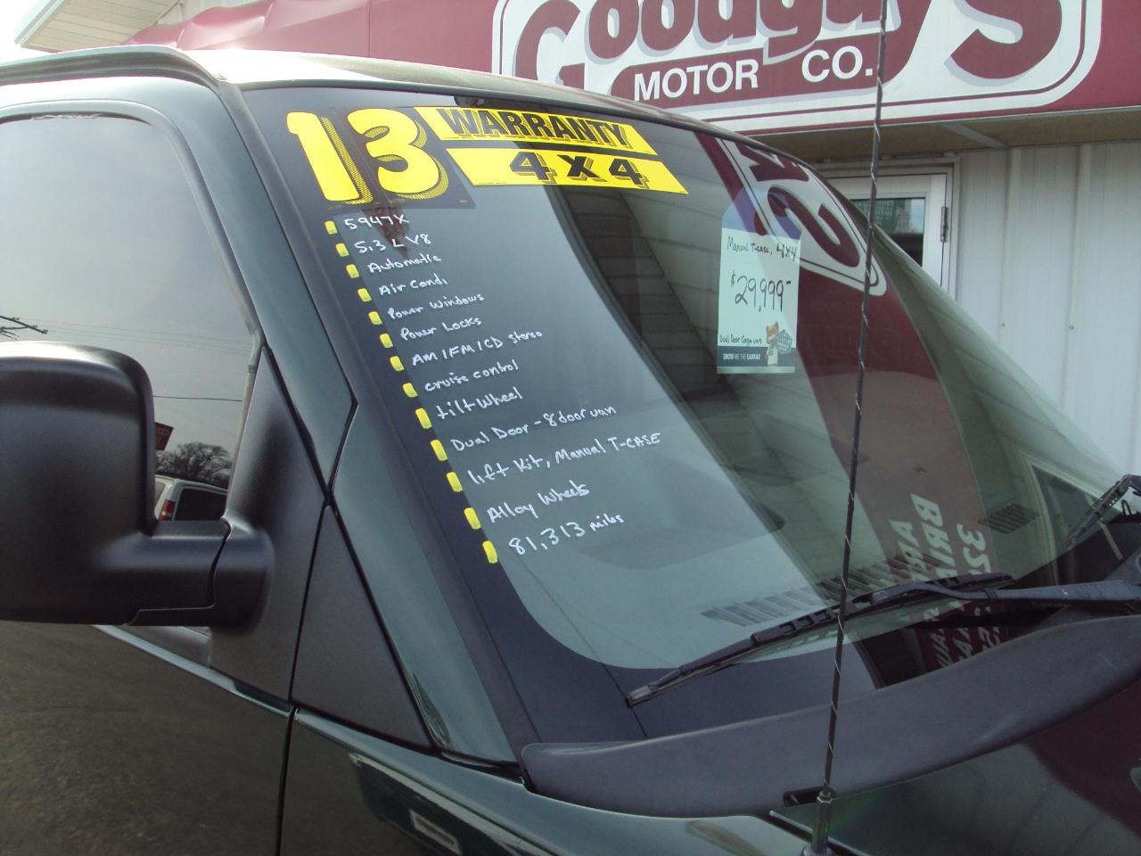 Chevrolet Express Cargo Van  2013