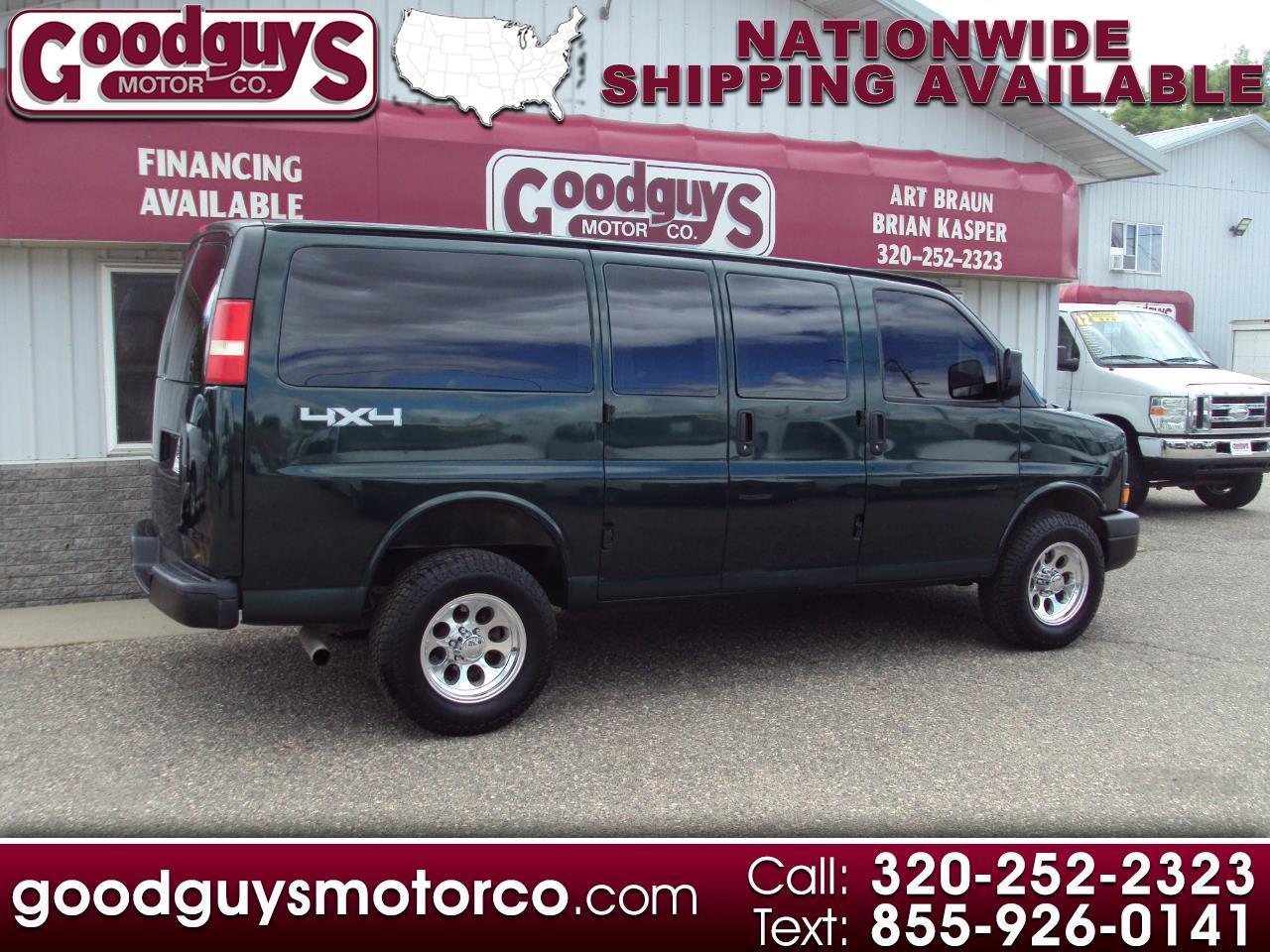 2013 Chevrolet Express Cargo Van 4X4 1500 135" window cargo van