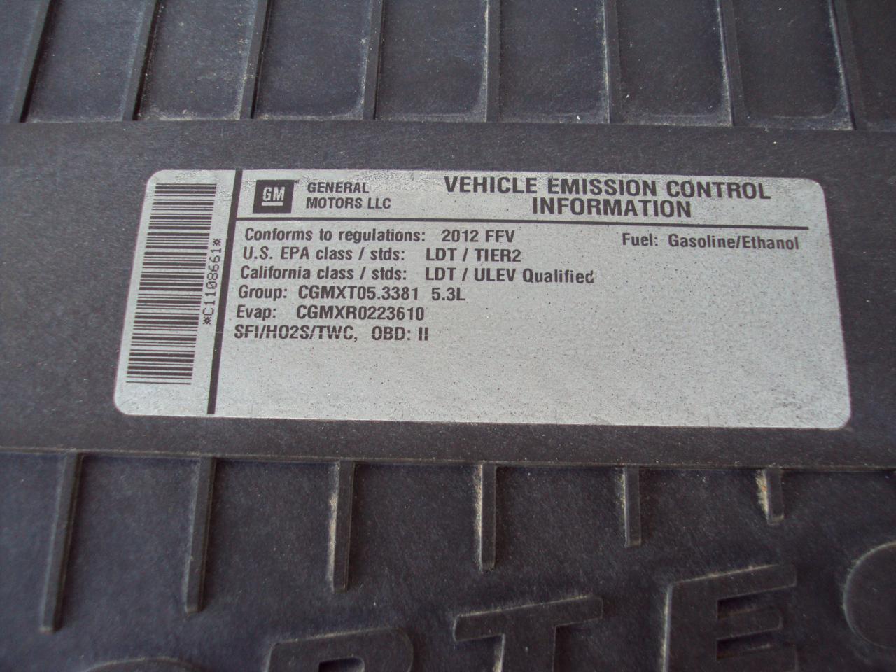 Chevrolet Express Cargo Van AWD 1500 135" 2012