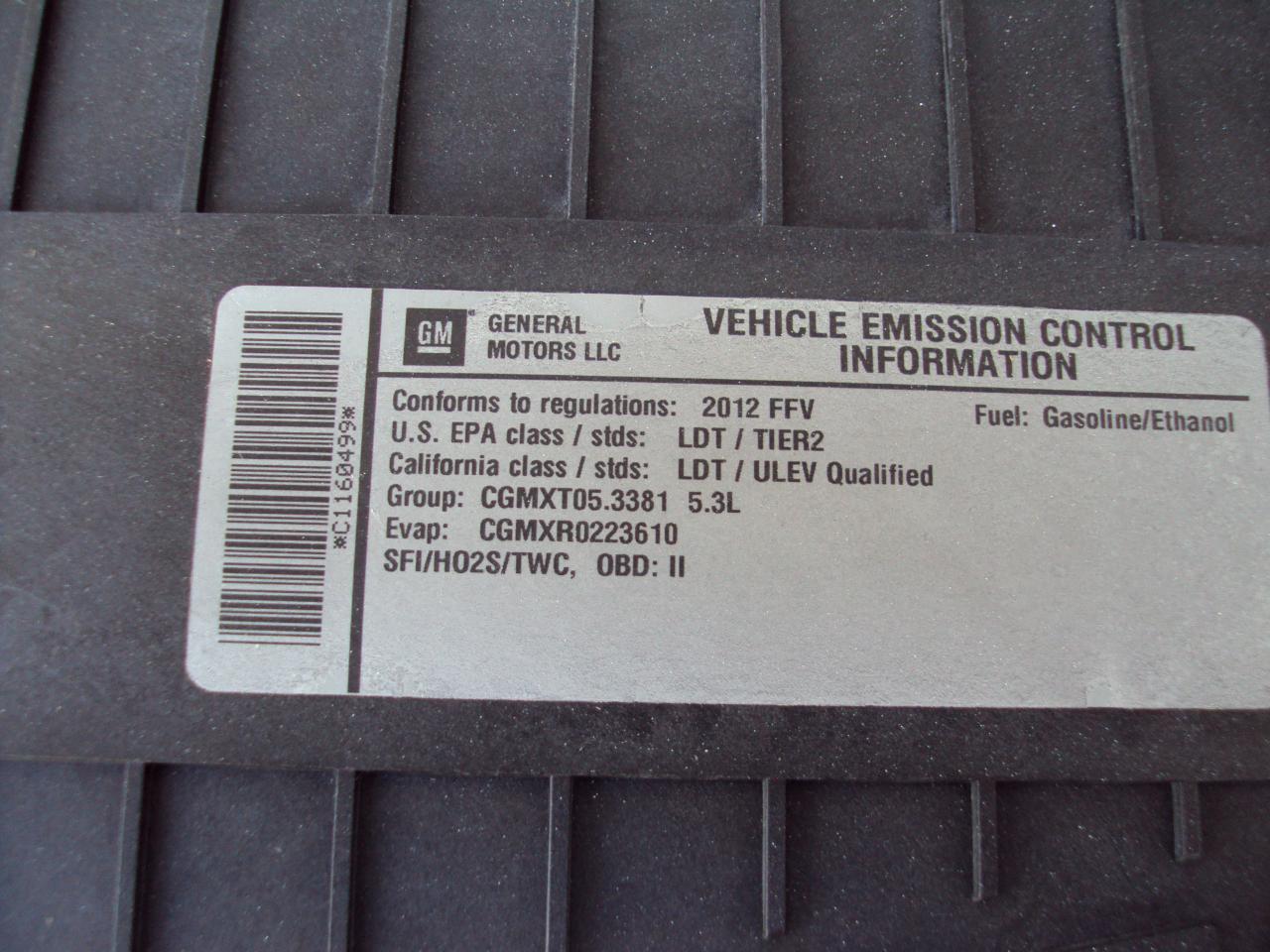 GMC Savana Cargo Van AWD 1500 135" 2012