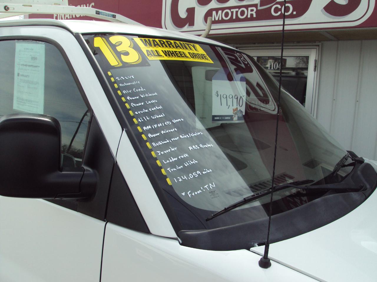 Chevrolet Express Cargo Van AWD 1500 135" 2013