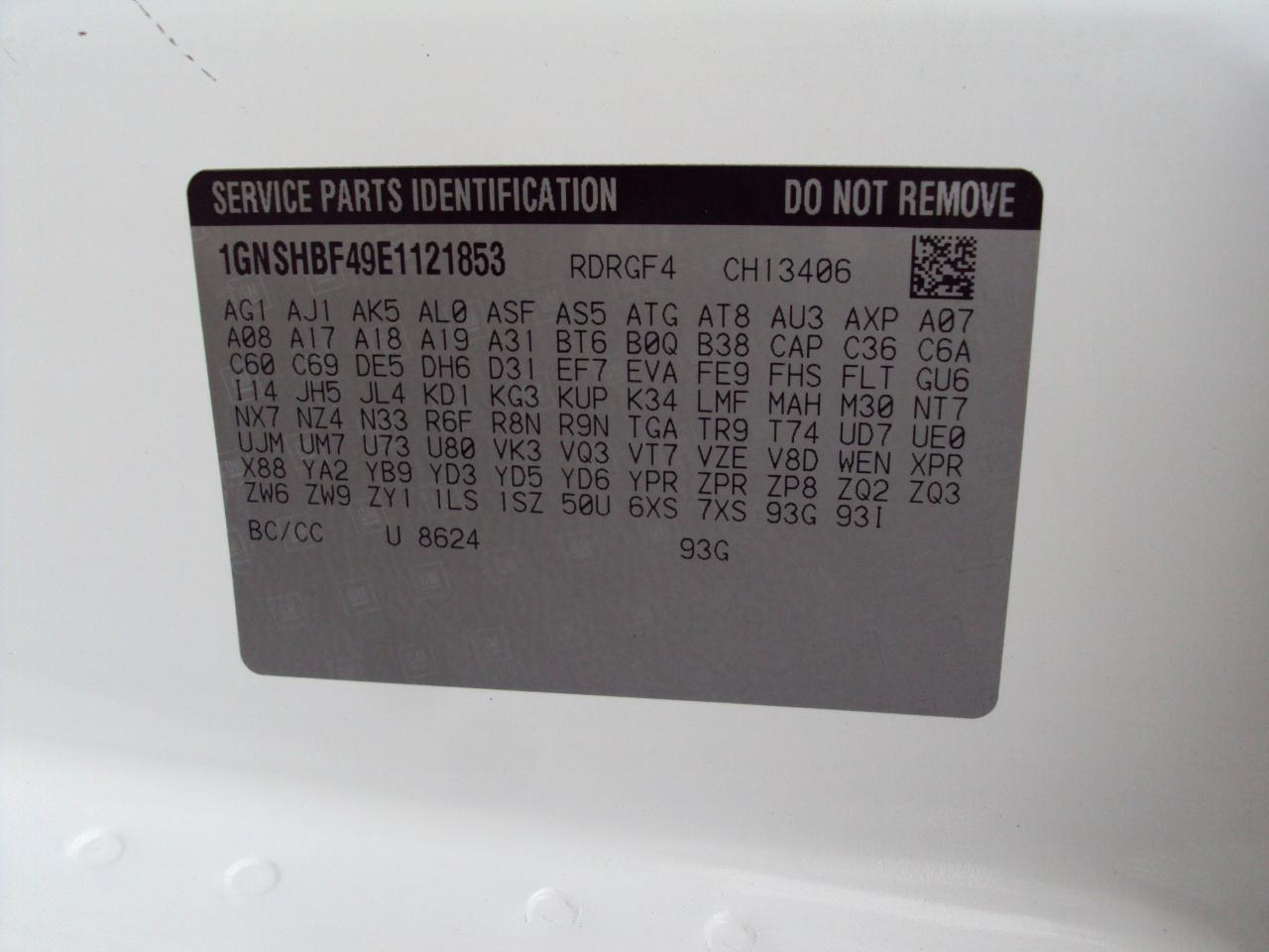 Chevrolet Express Passenger AWD 1500 135" LS 2014