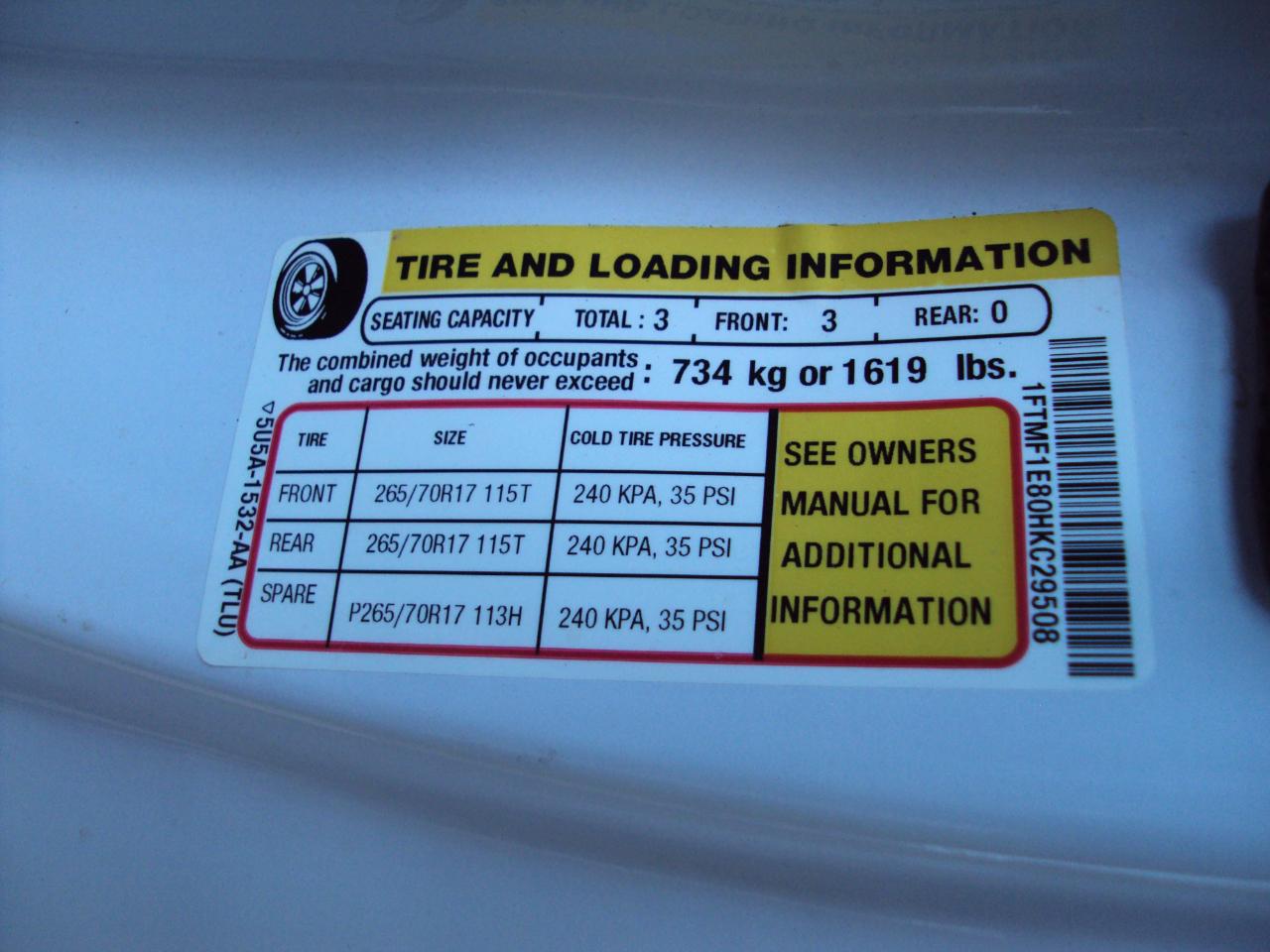 Ford F-150 XLT 4WD Reg Cab 8' Box 2017