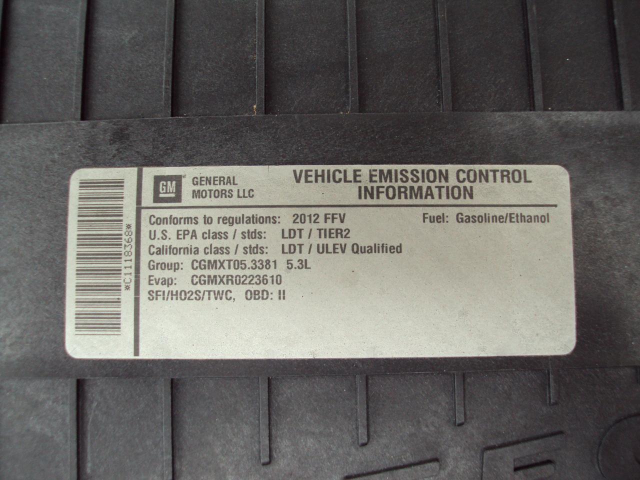 Chevrolet Express Cargo Van AWD 1500 135" 2012