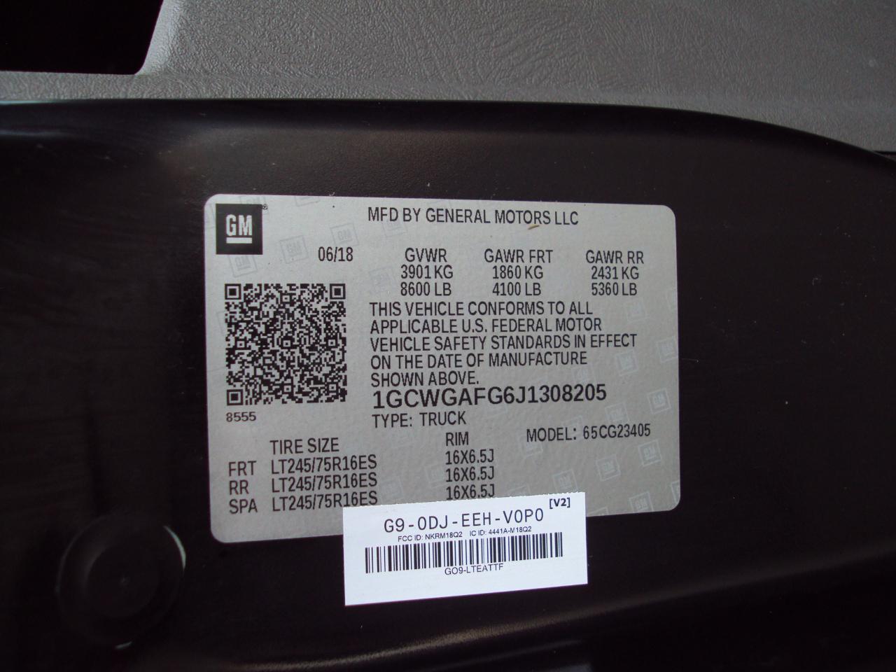 Chevrolet Express Cargo Van RWD 2500 135" 2018
