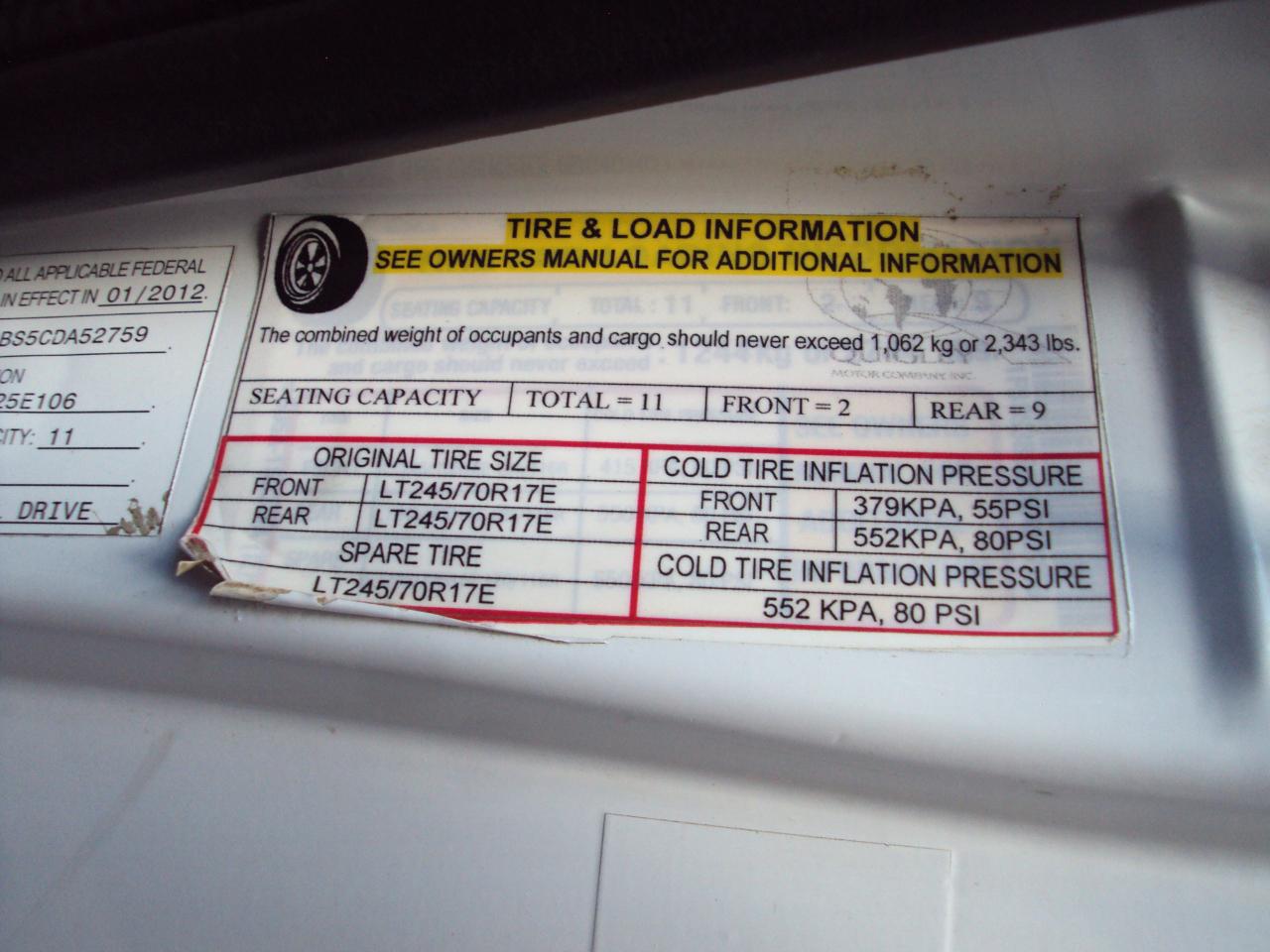 Ford Econoline Wagon  2012