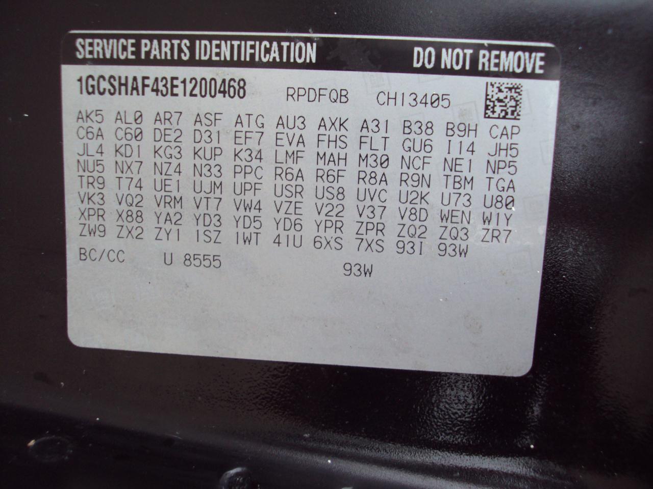 Chevrolet Express Cargo Van AWD 1500 135" 2014