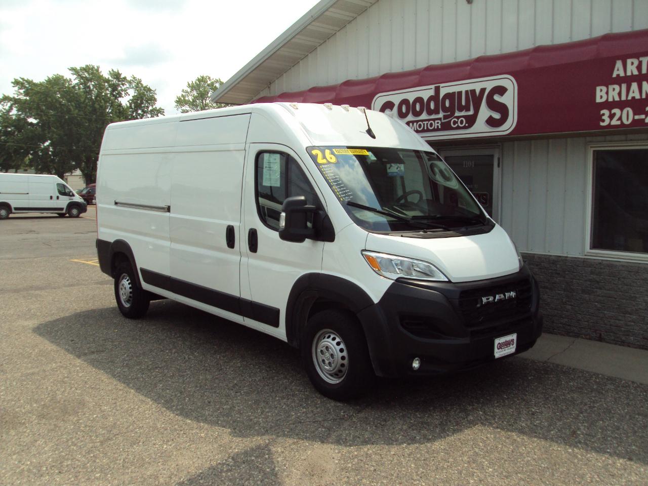 RAM ProMaster Cargo Van Tradesman 2500 High Roof 159" WB w/Pass Seat 2026