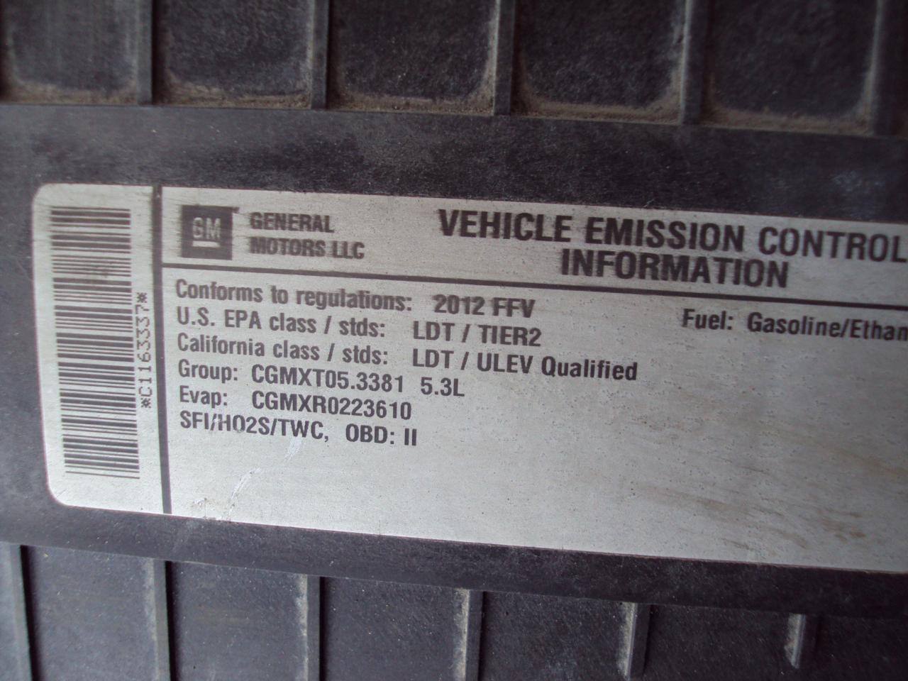 Chevrolet Express Cargo Van AWD 1500 135" 2012