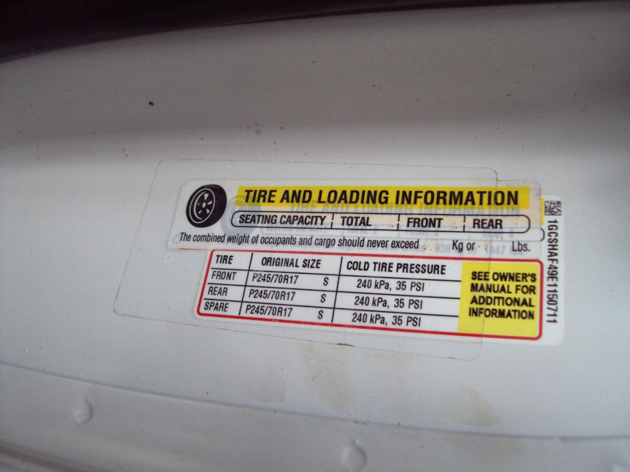Chevrolet Express Cargo Van  2014
