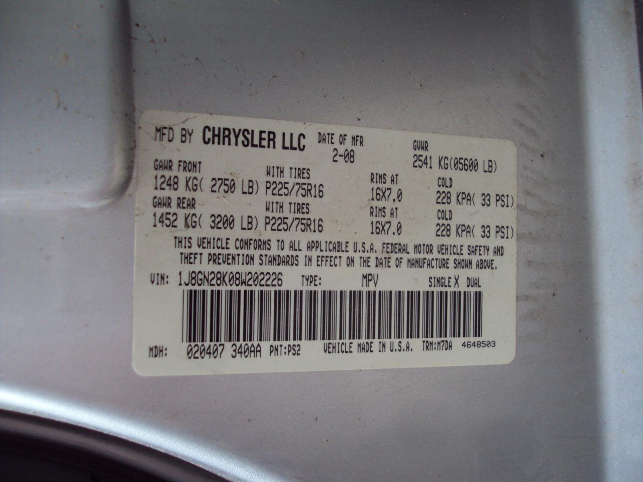 Jeep Liberty 4WD 4dr Sport 2008
