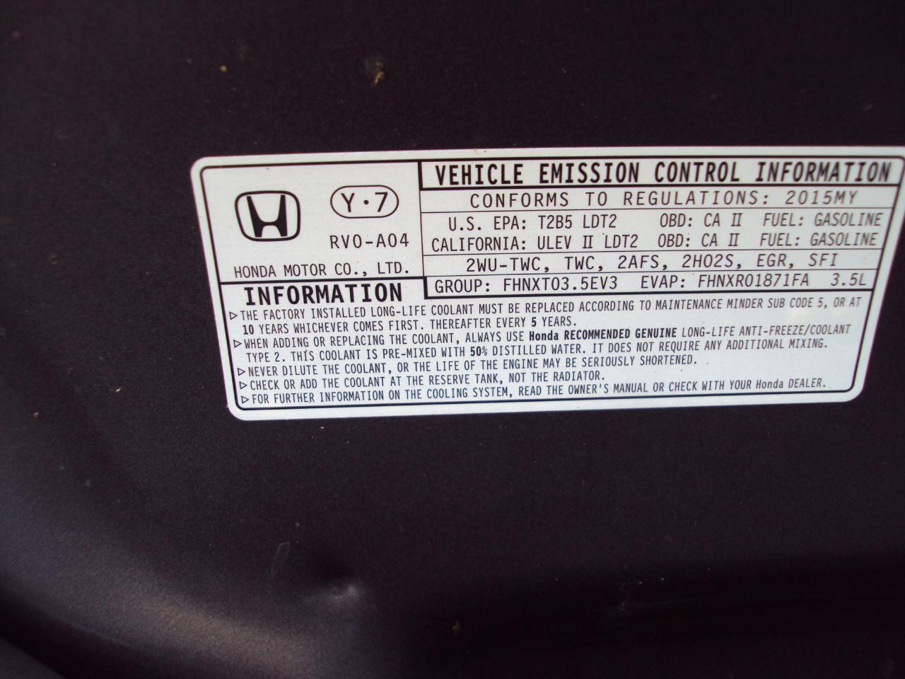 Honda Odyssey 5dr EX-L 2015
