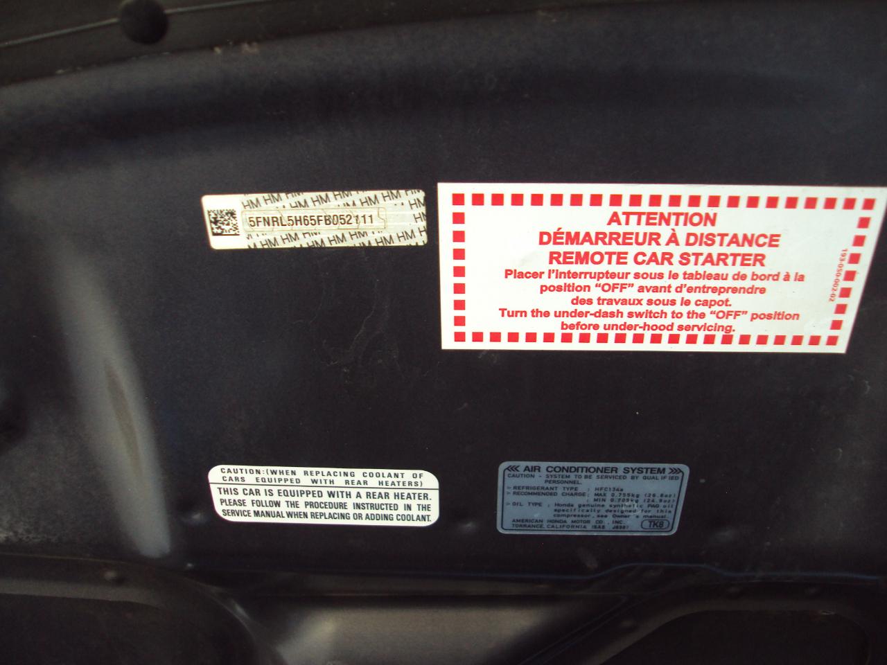 Honda Odyssey 5dr EX-L 2015