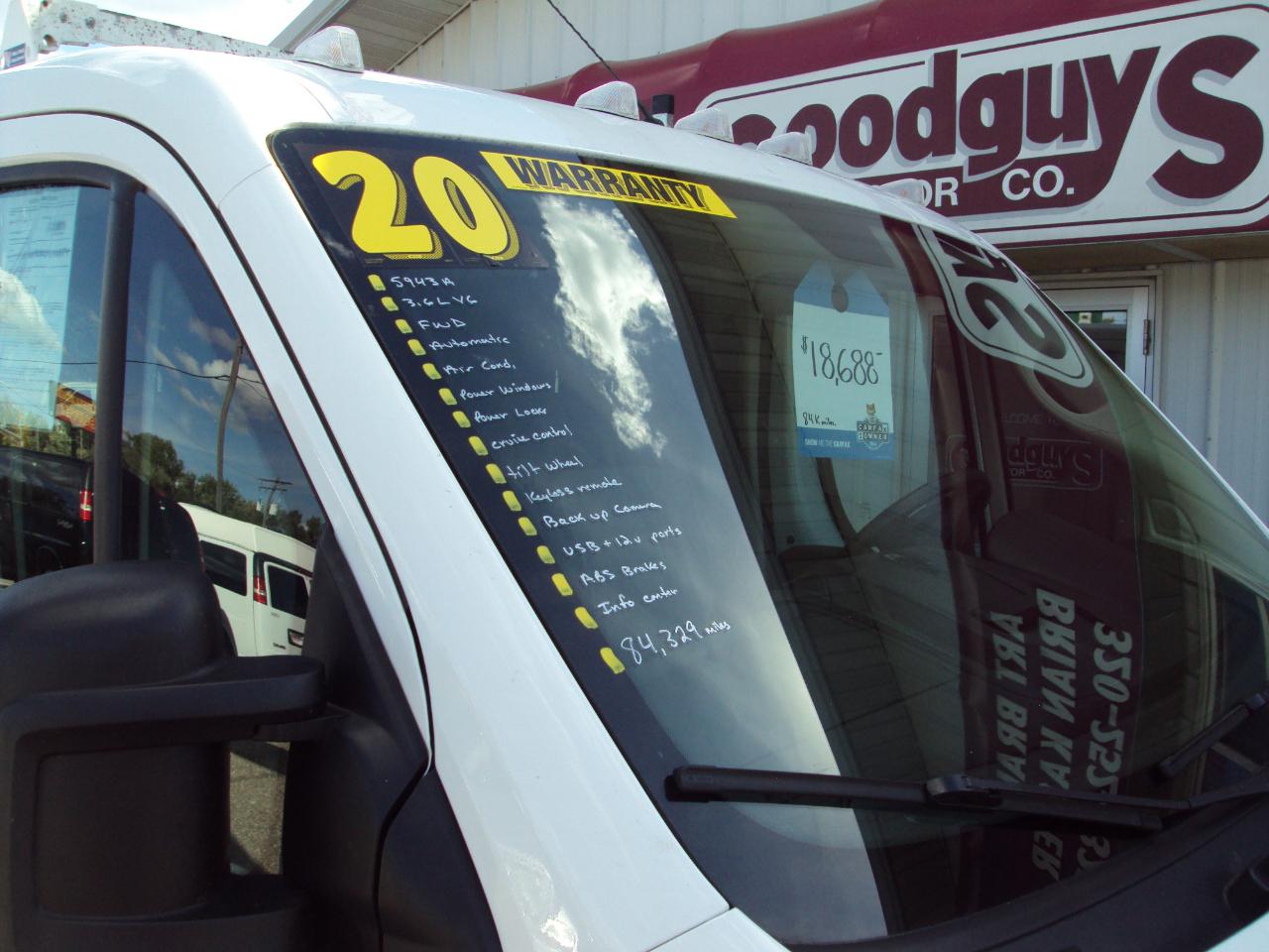 RAM ProMaster Cargo Van 1500 Low Roof 136" WB 2020
