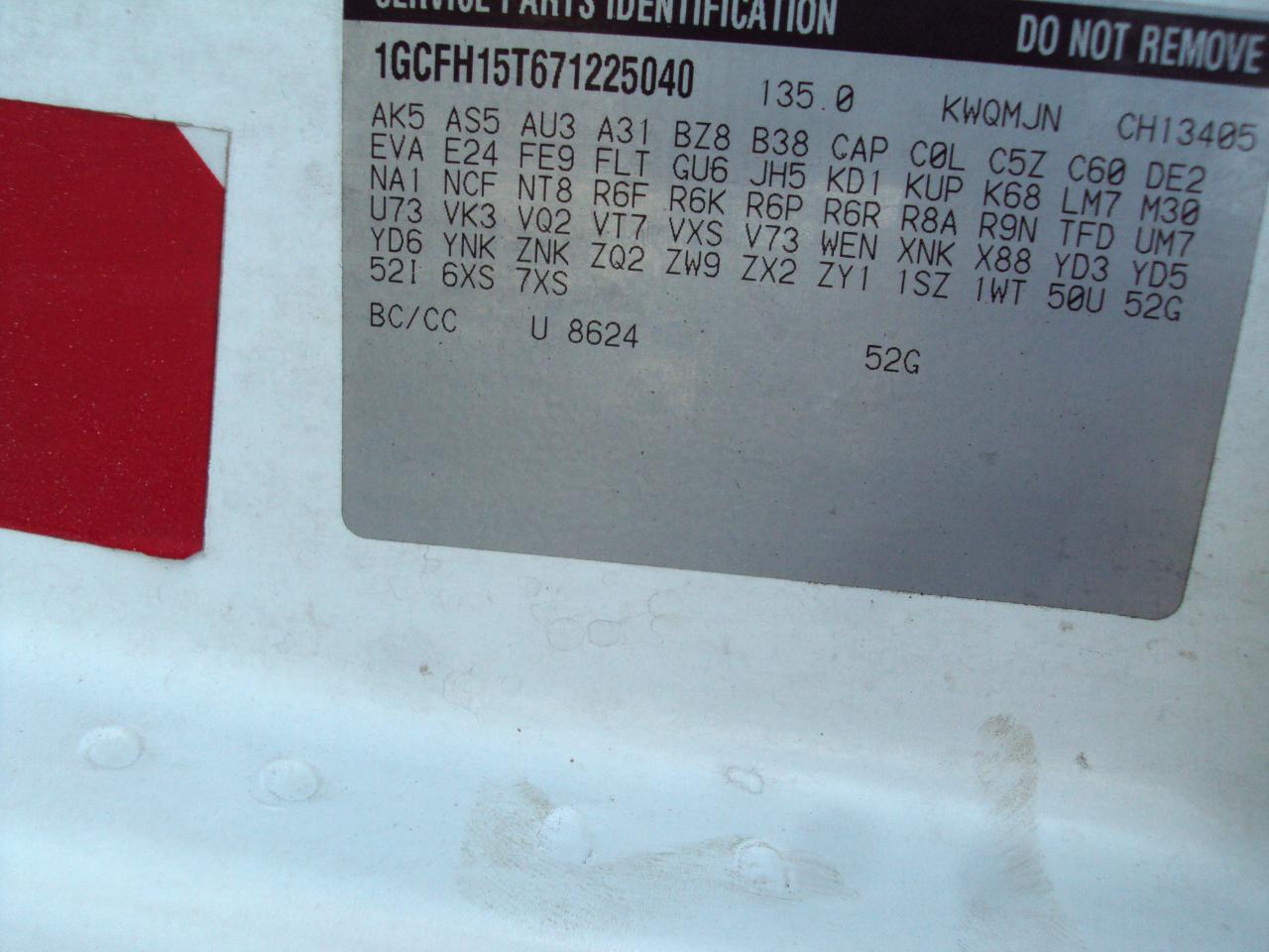 Chevrolet Express Cargo Van AWD 1500 135" 2007