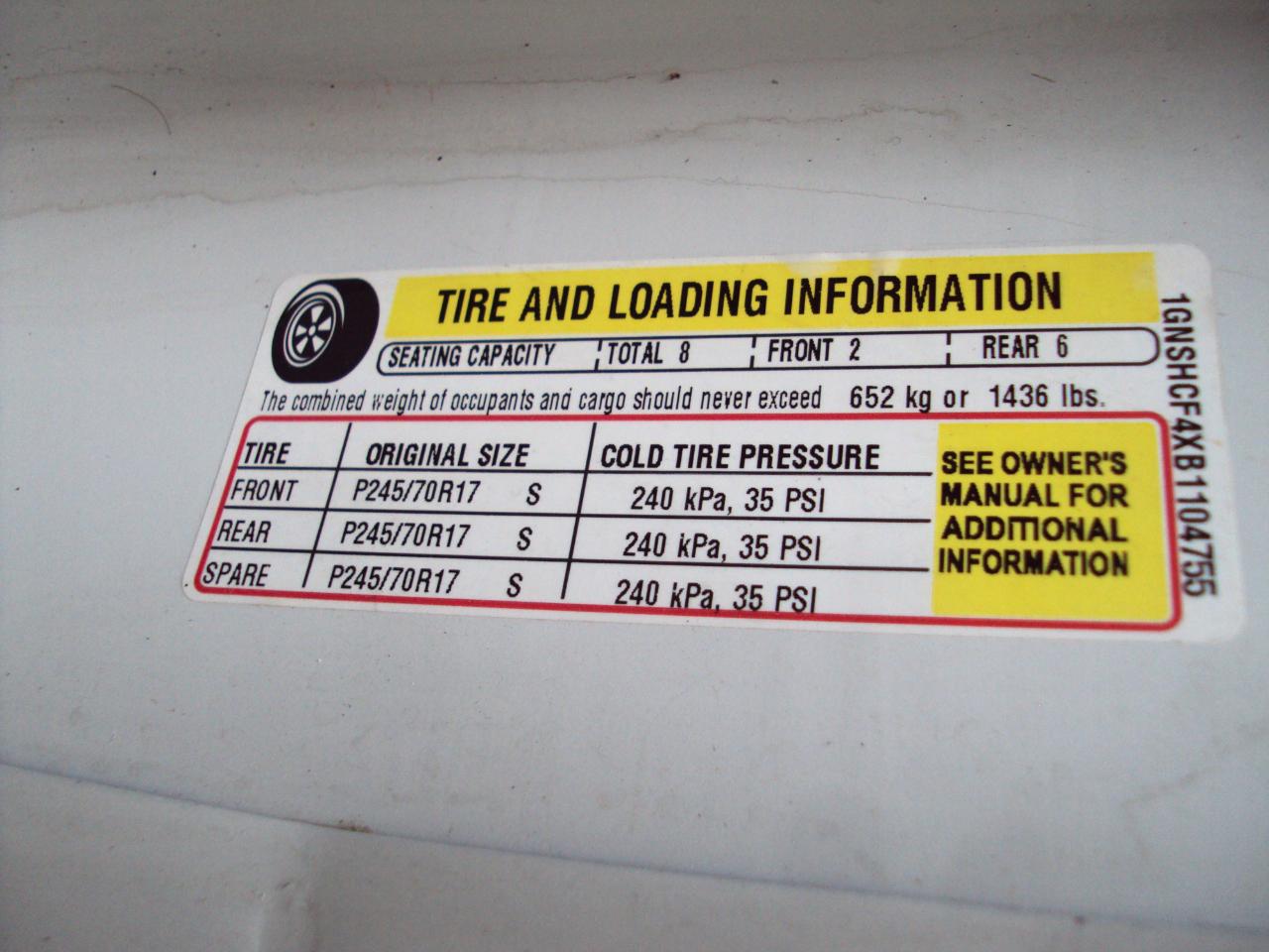 Chevrolet Express Passenger AWD 1500 135" 1LT 2011