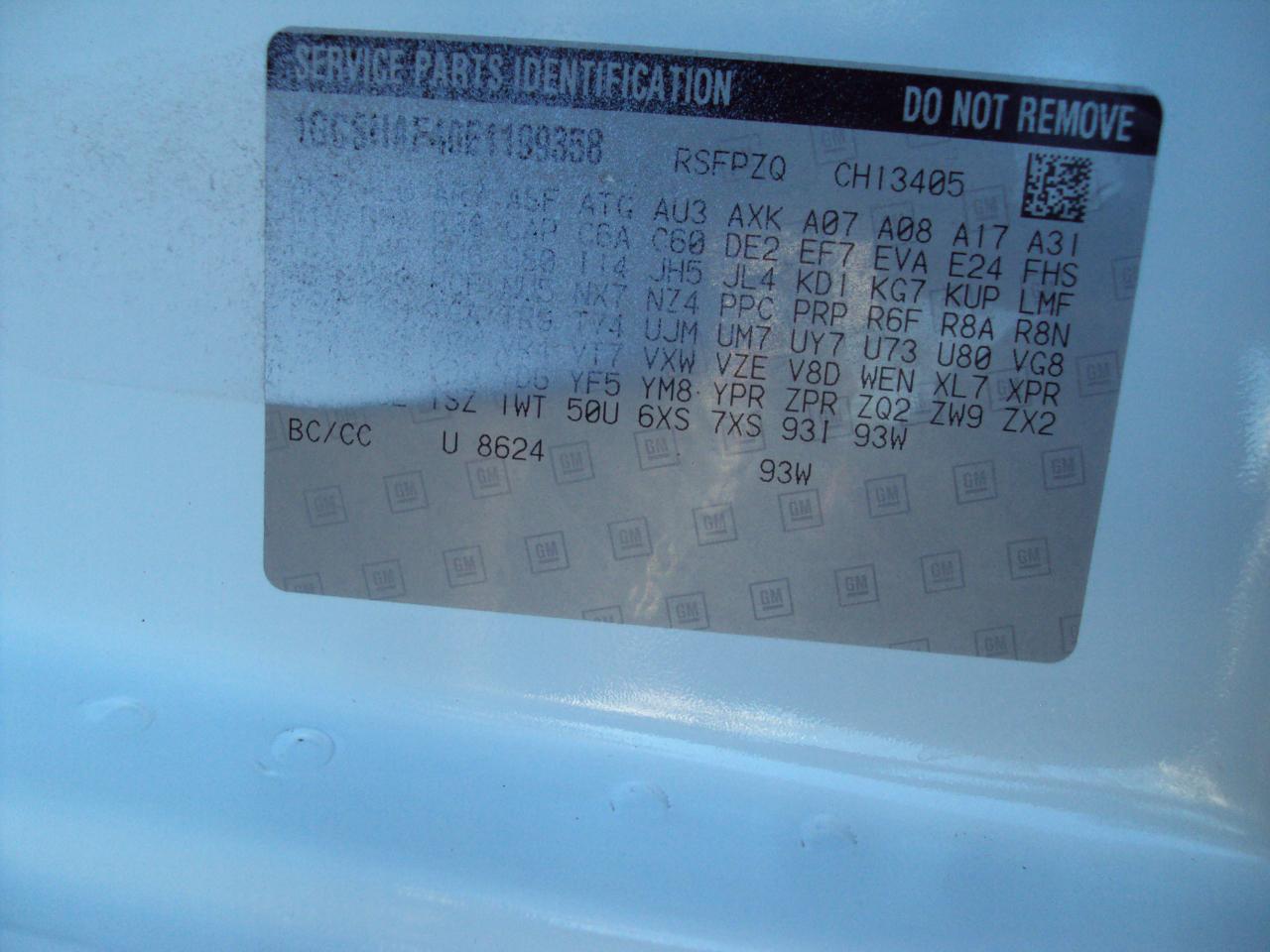 Chevrolet Express Cargo Van  2014