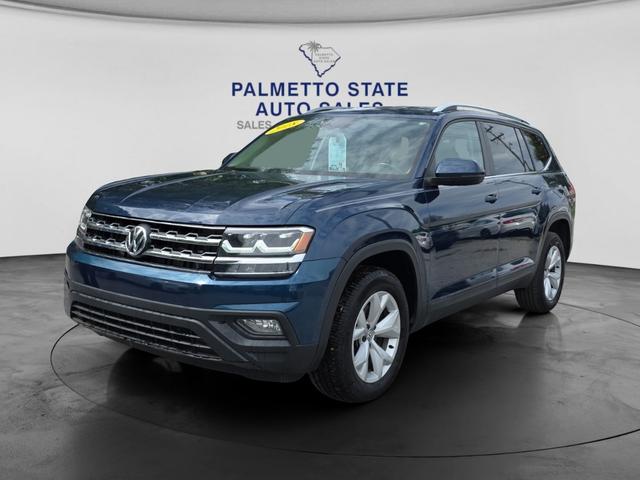Blue 2018 Volkswagen Atlas SEL SUV / Crossover Front-Wheel Drive Automatic