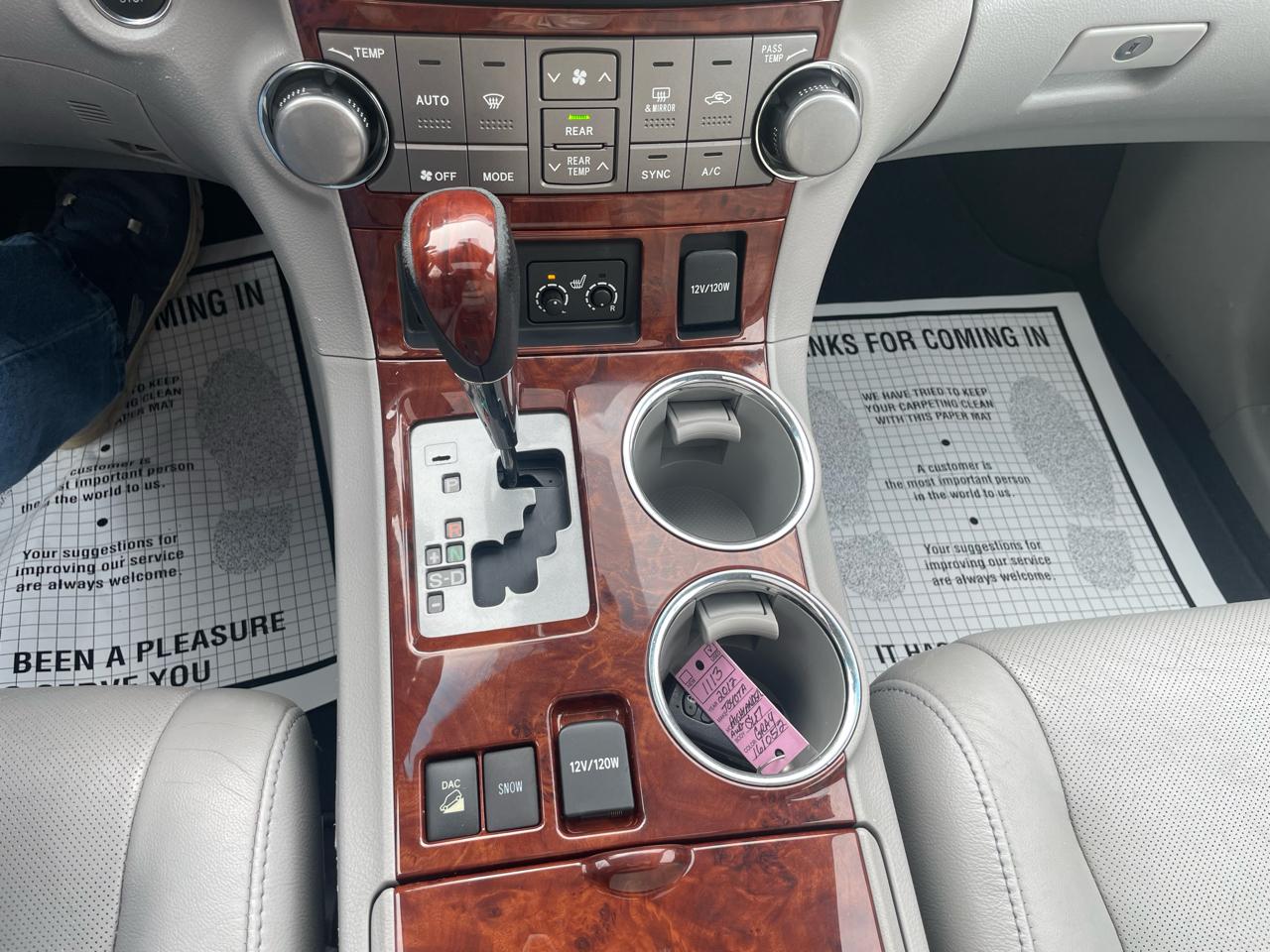 Toyota Highlander 4WD 4dr V6 Limited (Natl) 2012