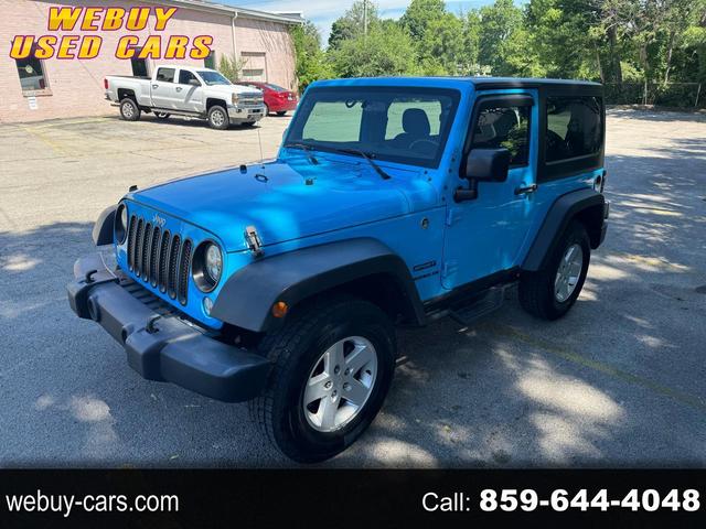 Blue 2017 Jeep Wrangler Sport 4WD SUV / Crossover Four-Wheel Drive Automatic