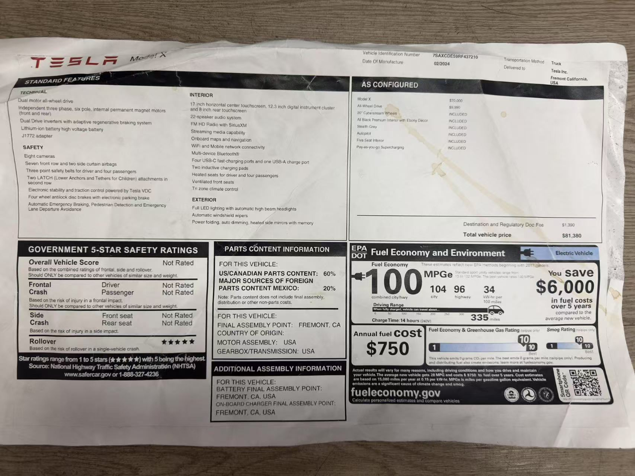 Tesla Model X Plaid 2024 Tesla Model X Plaid 2024