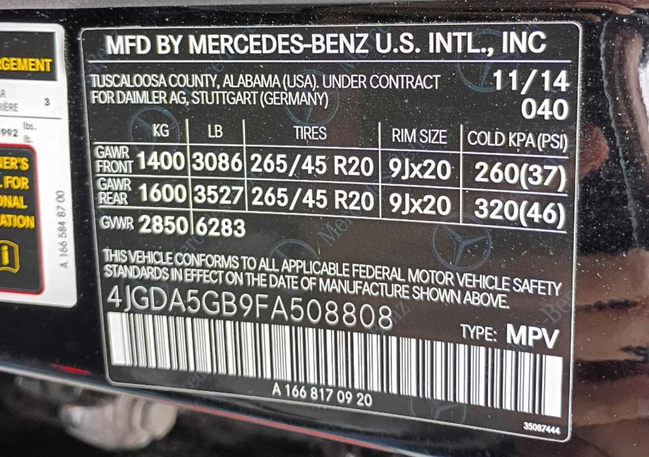 Mercedes-Benz M-Class ML400 4MATIC 2015 Mercedes-Benz M-Class ML400 4MATIC 2015