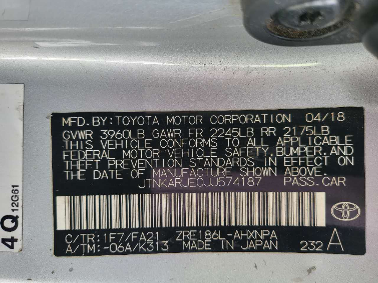 Toyota Corolla iM 6M 2018