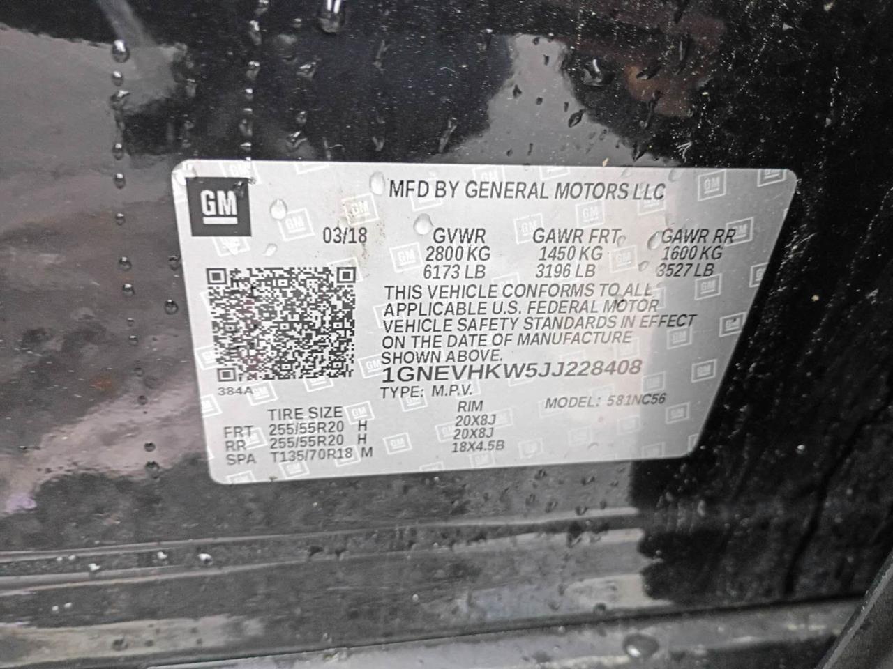 Chevrolet Traverse LT Feather AWD 2018