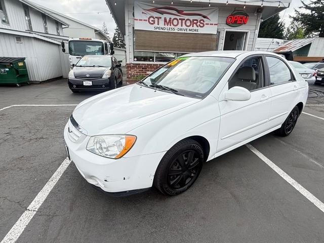 White 2006 Kia Spectra EX Sedan Front-Wheel Drive Automatic