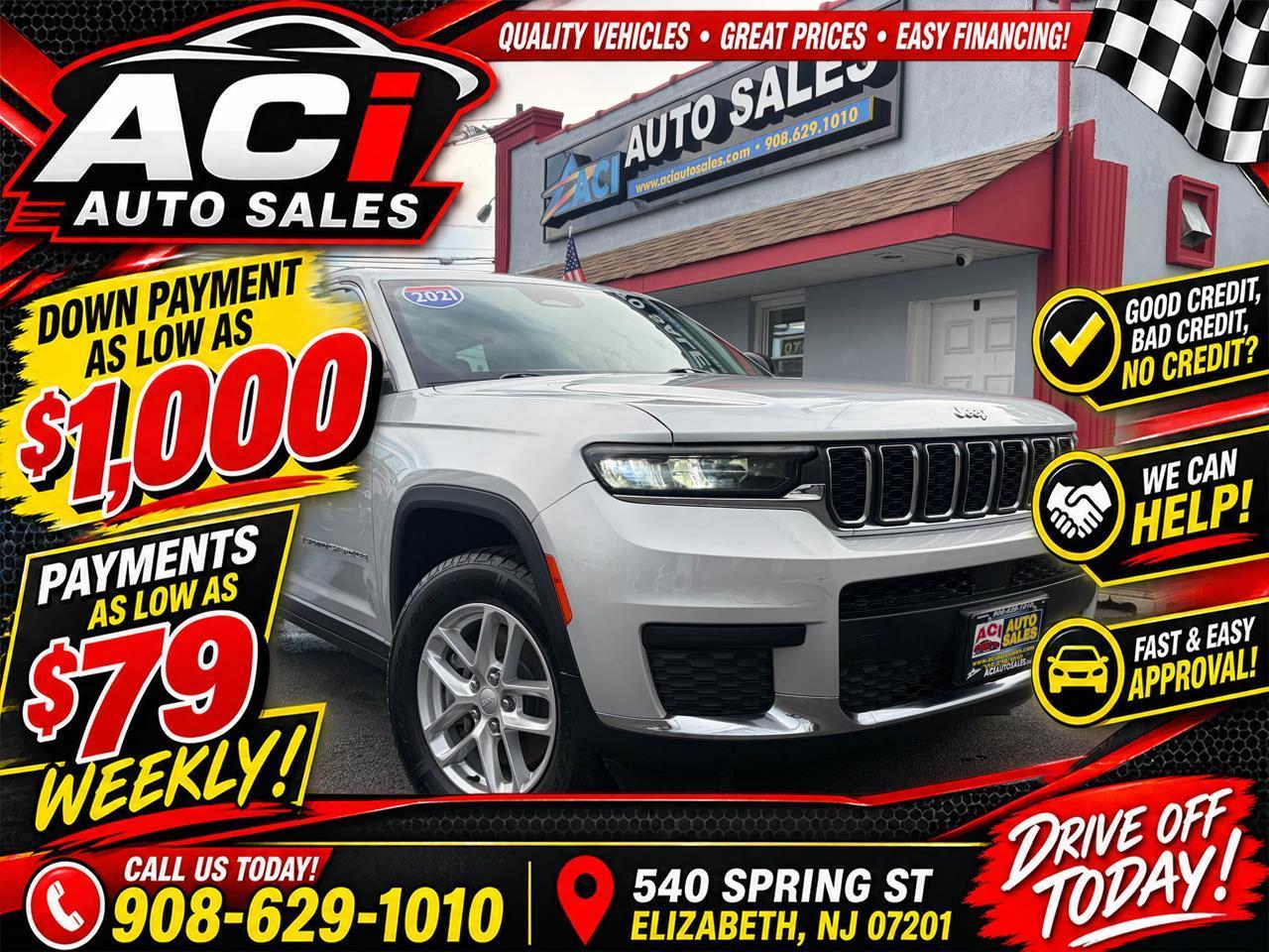 Silver 2021 Jeep Grand Cherokee L SUV / Crossover Four-Wheel Drive Automatic