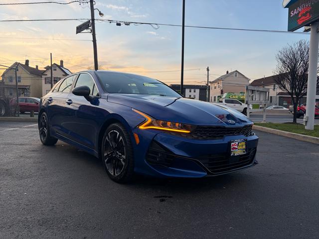 Blue 2021 Kia K5 Sedan Front-Wheel Drive Automatic