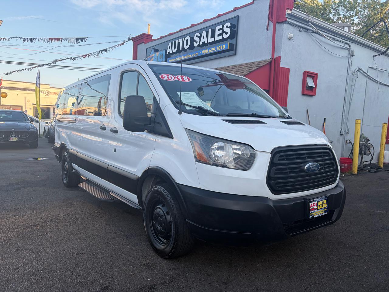 White 2018 Ford Transit Passenger Van Rear-Wheel Drive Automatic