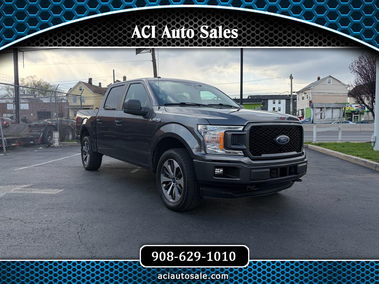 Gray 2019 Ford F-150 Pickup Truck Four-Wheel Drive Automatic