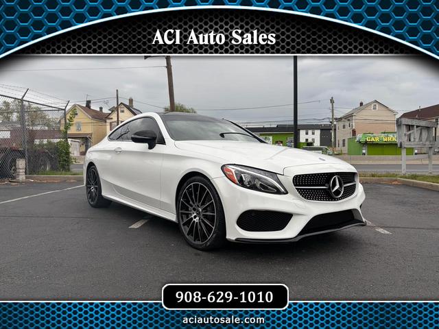 White 2018 Mercedes-Benz C-Class Coupe Rear-Wheel Drive Automatic