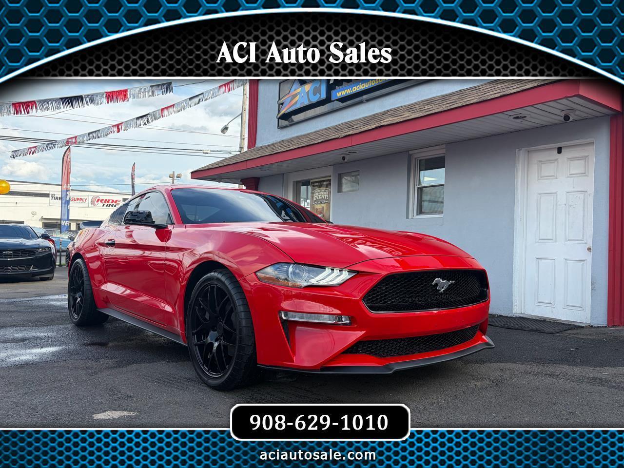 Red 2022 Ford Mustang Coupe Rear-Wheel Drive Automatic