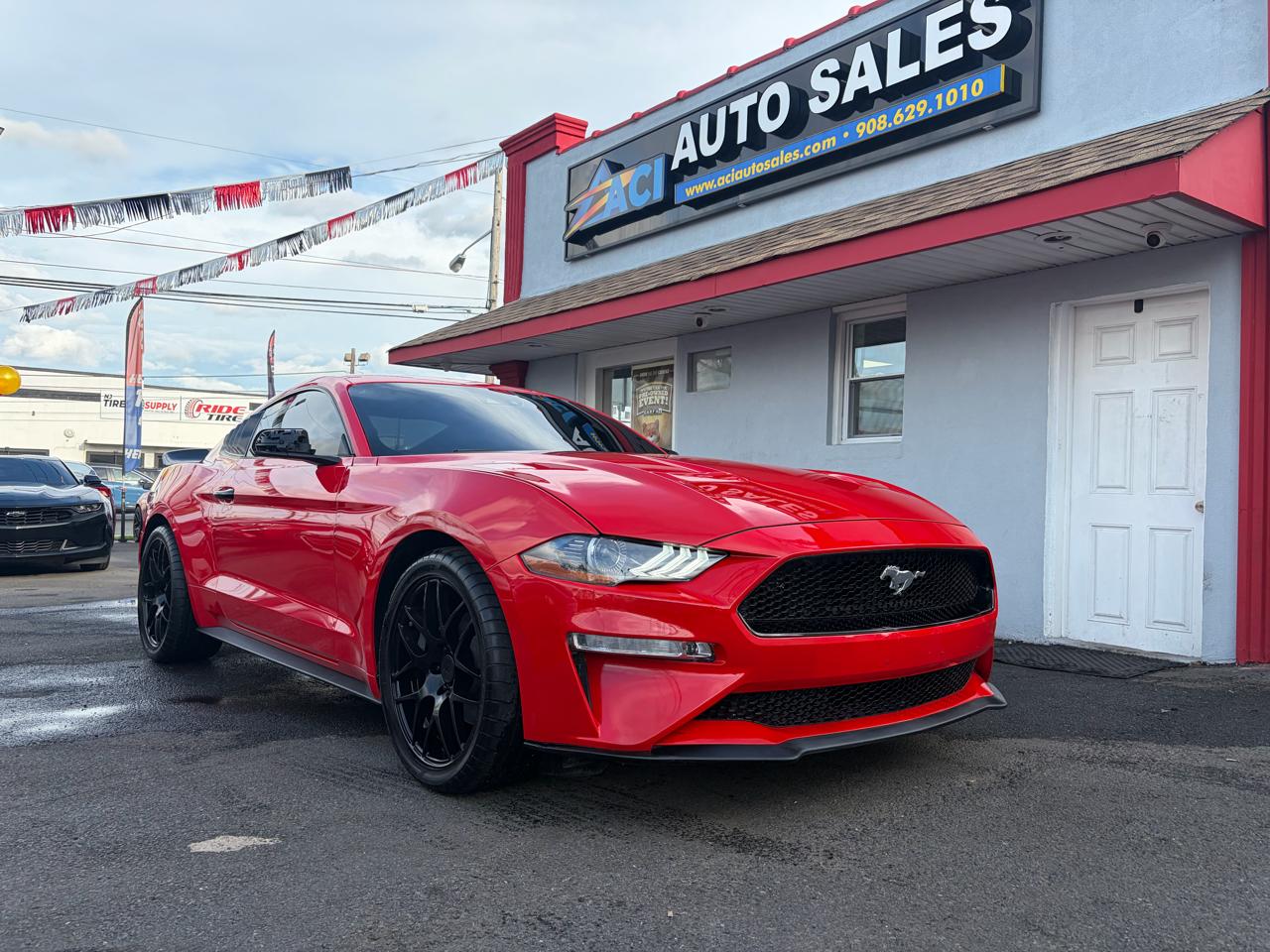 Red 2022 Ford Mustang Coupe Rear-Wheel Drive Automatic