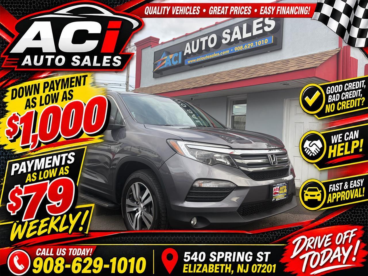 Gray 2018 Honda Pilot SUV / Crossover All-Wheel Drive Automatic