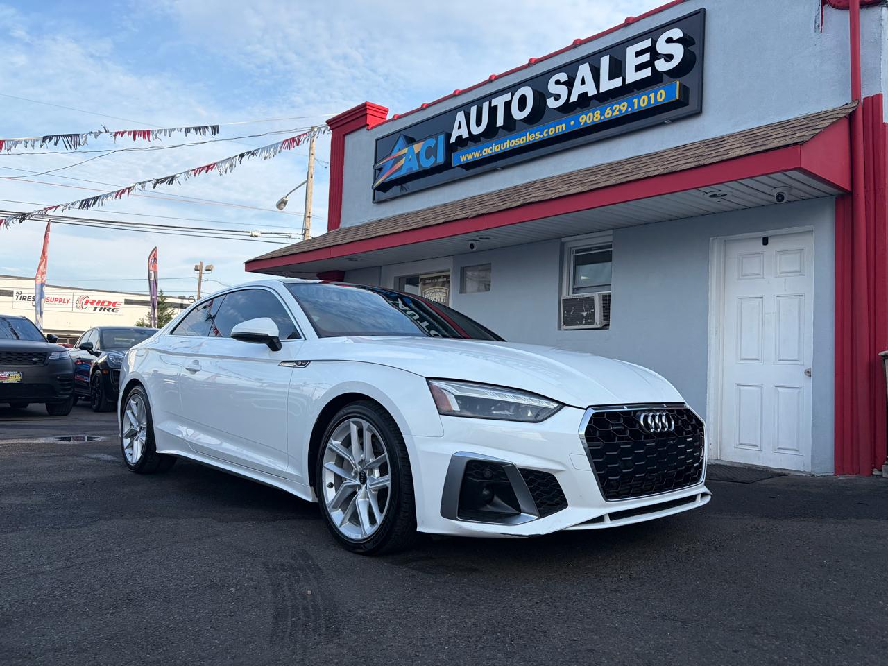 White 2023 Audi A5 Coupe All-Wheel Drive Automatic